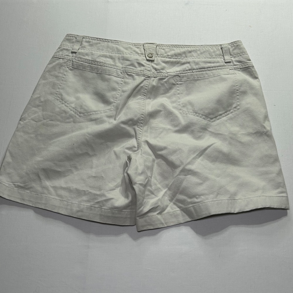 Dockers Women Khaki Chino Shorts Light Beige Stone Cotton Size 12 4.5 Inseam - Picture 2 of 9